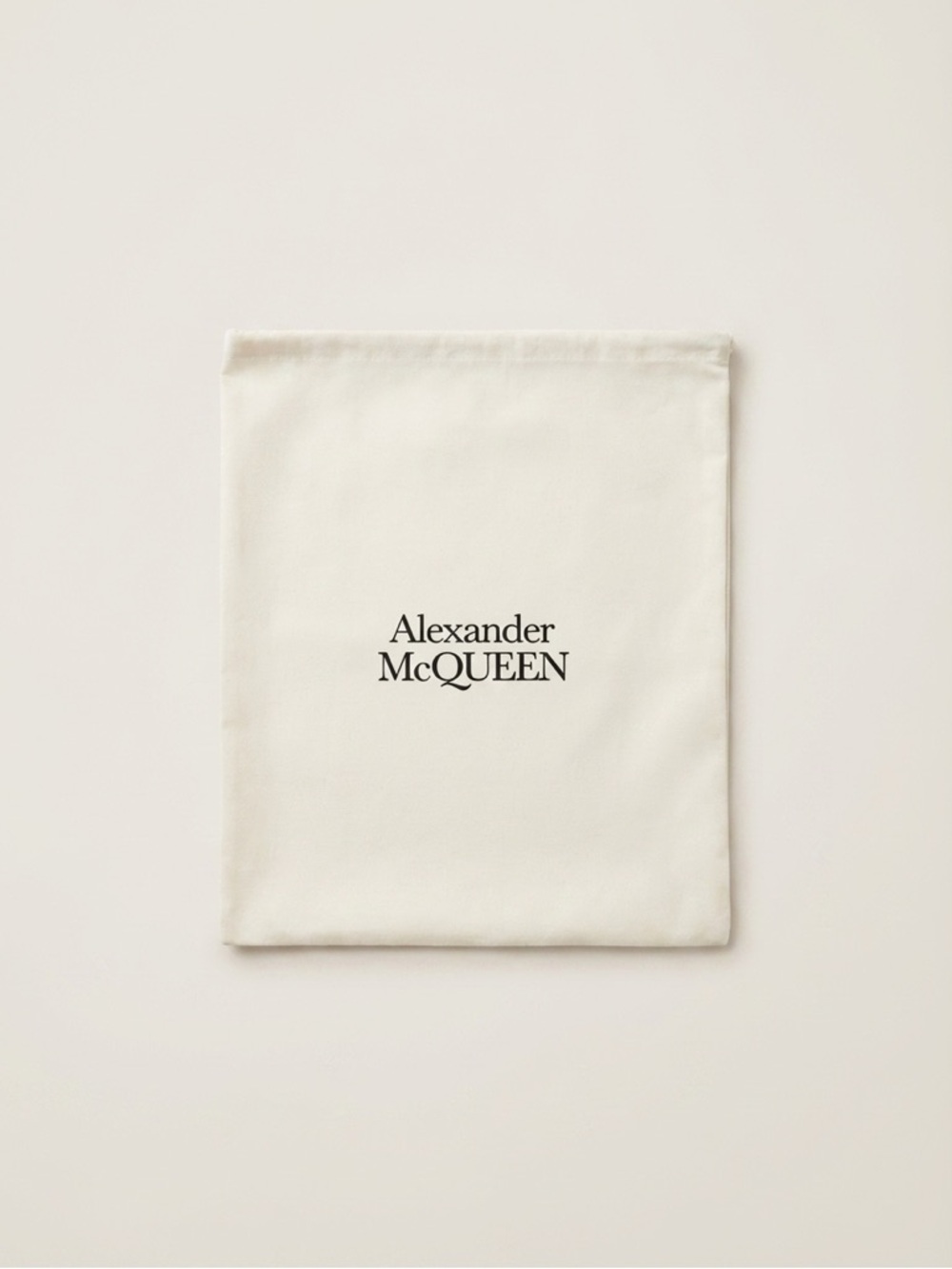 Alexander McQueen White Shoe Dust Bag Luxury Storage Pouch